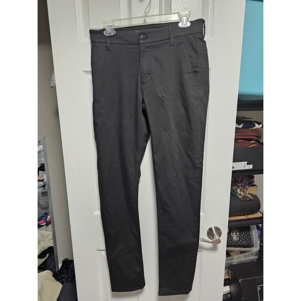 DUER Performance Pants Mens 32x34 Black Stretch Commuter Slim Fit Techwear